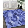 thumbnail image 2 of Ahgly Company Indoor Square Patterned Sky Blue Dress Blue Area Rugs, 7' Square, 2 of 6