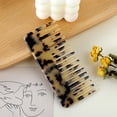 thumbnail image 5 of Huhudde Wide Tooth Pocket Hair Comb Cellulose Acetate Tortoise Detangling Hairbrush Tool, 5 of 18