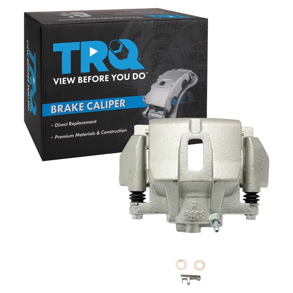 TRQ Front Right Brake Caliper w/Bracket Passenger Side Compatible with 2004-2006 Lexus RX330 2007-2009 RX350 2007-2008 RX400h 2006-2007 Toyota Highlander