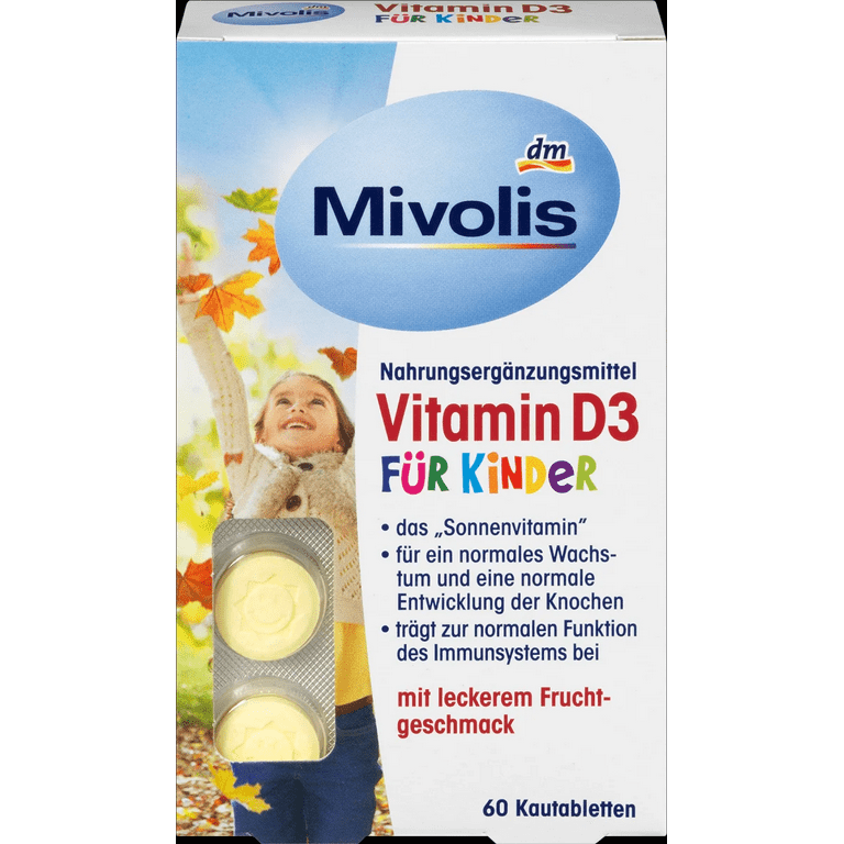 Mivolis Vitamin D3 for children, chewable tablets 60 pcs. 