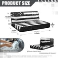 thumbnail image 7 of XYZCANDO American Flag RV Dinette Cushions Comfortable RV Accessories for Inside Furniture Covers Washable Couch Cover 2 Cushion Sofa Slip Covers for Loveseat Black, 7 of 7