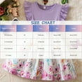 thumbnail image 3 of Fesfesfes Girls Pachwork Color Lace Dress Floral Puff-sleeved Round Neck Dress, 3 of 9