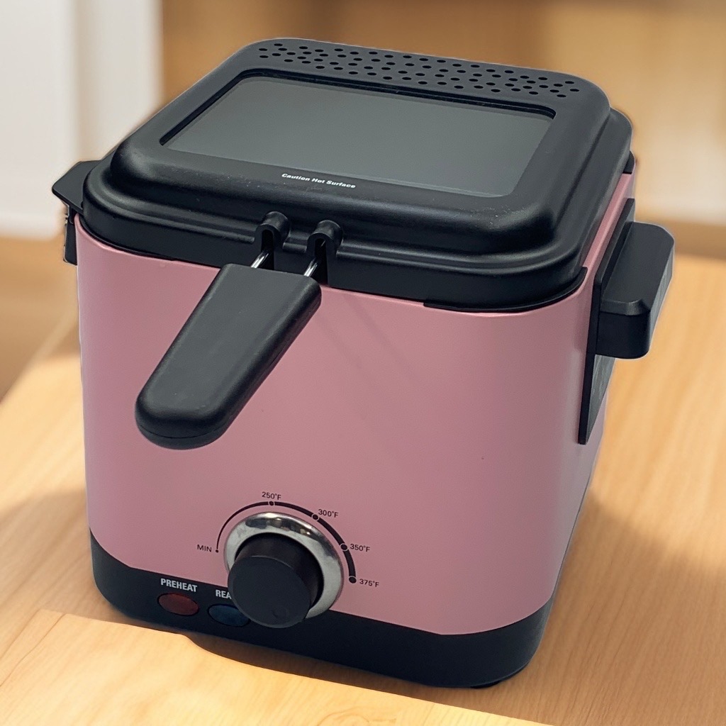 Household electric fryer, food grade stainless steel body, safe and hygienic