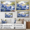 thumbnail image 4 of Designart "Rustic Blue Bonnets Still Life" Blue Bonnets Picture Framed Canvas Art Print, 4 of 5