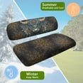 thumbnail image 6 of FUIALDOLG Golden Mandala Cow Print Golf Cart Front Seat Cover(Seat Cushion Cover + Backrest) Breathable Adjustable Golf Seat Covers for Ezgo Club Car Cart All Seasons No Stapler Required, 6 of 8