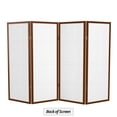 thumbnail image 6 of Red Lantern 4 ft. Short Double Cross Shoji Screen - Walnut - 4 Panels, 6 of 6