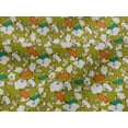 thumbnail image 4 of oneOone Viscose Jersey Lime Green Fabric Cloud & Bird Cartoon Quilting Supplies Print Sewing Fabric By The Yard 60 Inch Wide, 4 of 5