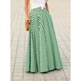 thumbnail image 2 of Elegant Women's Skirt,High-Waisted, Wide-Sweep, Flowy A-Line Skirt, 2 of 7