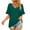 Green womens tops summer, variant on USSUMA Womens V Neck Tops Ruffle Short Sleeve Knit T-Shirt Blouses Summer Casual Loose Flowy Shirts