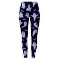 thumbnail image 6 of SNOWSONG Halloween Leggings for Women, Plus Size Leggings Women's Holiday Casual Halloween Printed Leggings Workout Exercise Bottoms, Womens Leggings, Tummy Control Leggings Purple M, 6 of 6