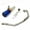 A-blue, variant on Slip On Full Systems Motorcycle Exhaust Pipe Front Mid Link Pipe Muffler For Yamaha MT03 MT-03 YZF R3 R25