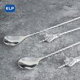 thumbnail image 4 of KLP 1pcs/2pcs/4pcs Creative Personalised Finger Bar Spoon304 Stainless Steel Cocktail Milk Tea Spoon Mixing Spoon-Silver C 50cm 2pcs, 4 of 6
