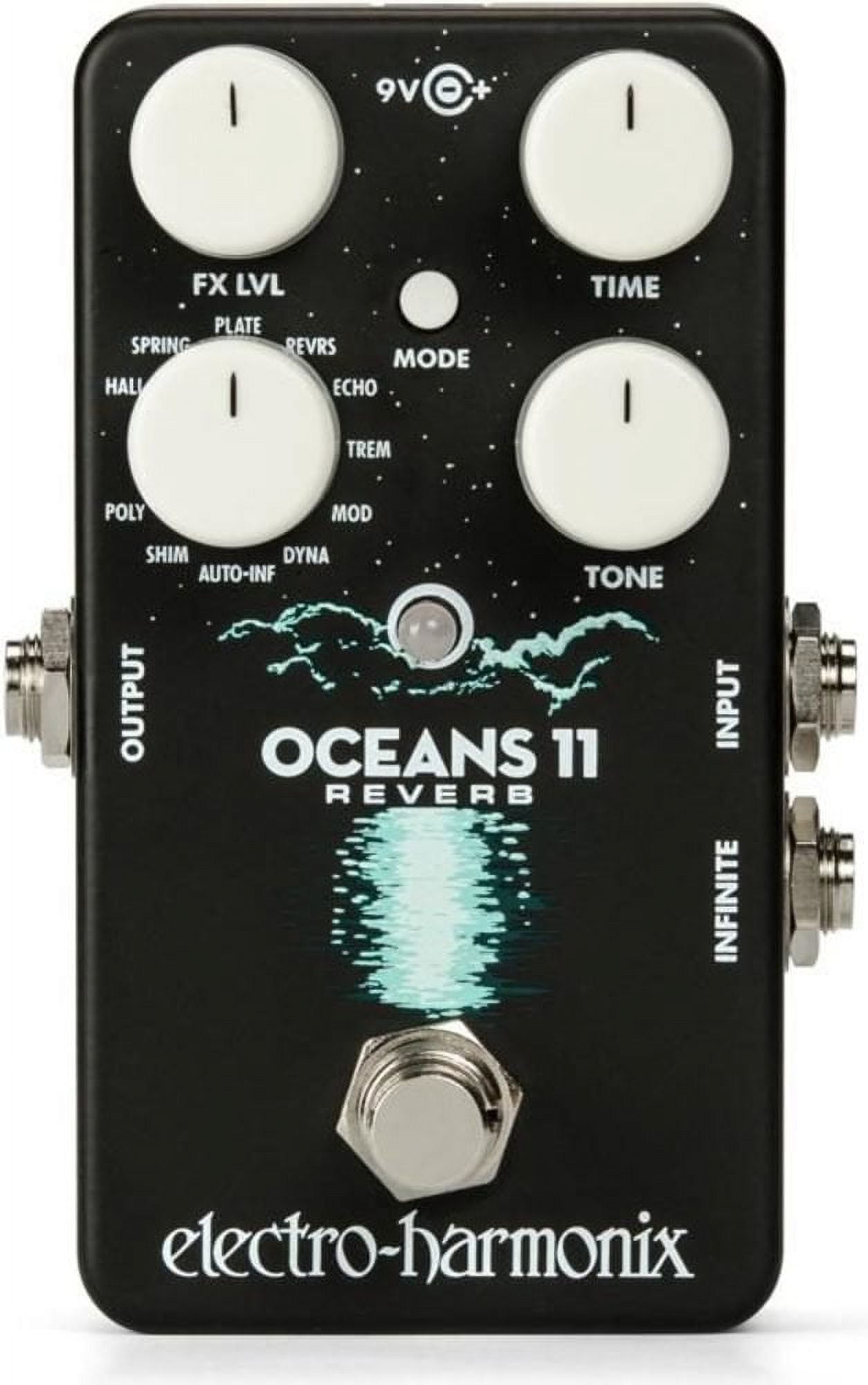 Electro-Harmonix Oceans 11 Multifunction Digital Reverb Effects Pedal