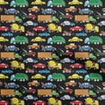 thumbnail image 1 of oneOone Cotton Jersey Black Fabric Truck Fabric For Sewing Printed Craft Fabric By The Yard 58 Inch Wide, 1 of 5