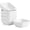 White, variant on Ceramic Dipping Bowls Set of 6,3 Ounce Porcelain Small Mini Dip Bowl Square Soy Sauce Dish - for Tomato Sauce, Sushi Soy, BBQ,Charcuterie Board(White)