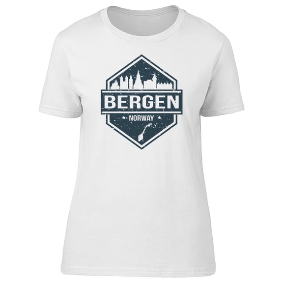 Bergen Norway Travel Lovers T-Shirt Women -Image by Shutterstock, Female Small