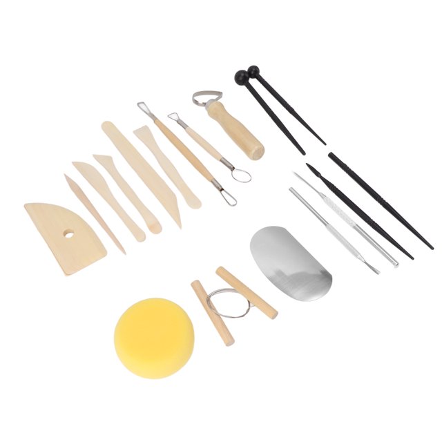 Clay Tools Kit, Light Weight Clay Sculpting Tools Wooden For Arts