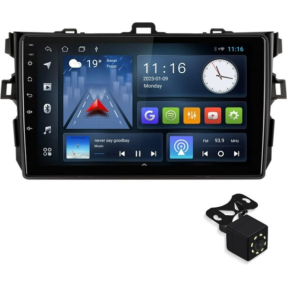For Toyota Corolla 2009-2013 Android in Dash Car Radio Stereo WiFi SWC Backup Camera
