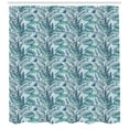 thumbnail image 3 of Ambesonne Exotic Shower Curtain, Chameleon on Tropic Leaves, 69"Wx70"L, Pale Blue Seafoam, 3 of 3