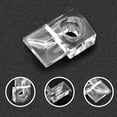 thumbnail image 4 of 30 Pcs Glass Window Retainer Clips Kit, Transparent Mirror Fixing Clips Glass Door Holder Cabinet Panel Bracket with Screws for Fixing Glass,B, 4 of 7