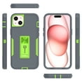 thumbnail image 5 of CoverON For Apple iPhone 15 Plus Phone Case, Military Grade Heavy Duty Full Body Kickstand Cover, Gray, 5 of 8