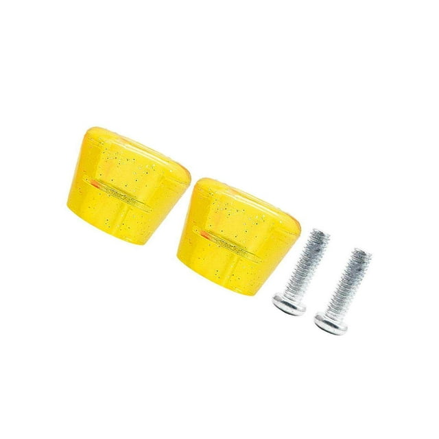 2x Inline Skates Roller Brakes Block Non-Slip Skating Practice Training Safety Stopper Yellow