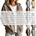 thumbnail image 3 of Edvintorg Women's Jackets Loose Zip up Long Sleeve Coat Fall Winter Casual Hooded Outerwear with Pocket Women's Clothes S-2XL Army Green, 3 of 9