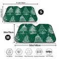 thumbnail image 3 of Fotbe Christmas Trees Car Windshield Sunshade | Sun Visor Protector Front Window Shade, Keeps Out UV Rays, Keeps Your Vehicle Cool-Small, 3 of 7