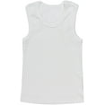 thumbnail image 5 of ToBeInStyle Boy's Pack of 4 Ribbed Cotton Tank Tops - White - 12 Years Old, 5 of 7