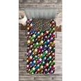 thumbnail image 3 of Ambesonne Colorful Quilted Bedspread Set 2 Pcs, Stars Disco, Twin Size, Multicolor, 3 of 3
