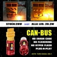 thumbnail image 3 of Alla Lighting CAN Bus T25 3156 3157 LED Bulbs Amber Yellow Turn Signal Lights, Plug-n-Play 3457NAK 4157NAK 5702AK 3757AK CANBUS Blinker Lamps Upgrade, 3 of 10