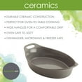thumbnail image 4 of Rachael Ray Ceramics Oval Baker, 2.5-Quart, Gray, 4 of 5