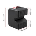 thumbnail image 4 of Universal Square Slotted Frame Rail Floor Jack Protector Adaptador Pad Reparación de vehíc Eccomum Almohadilla adaptadora de, 4 of 5