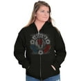 thumbnail image 5 of Patriotic Vintage American Mechanic Unisex Plus Fleece Graphic Hoodie Brisco Brands 4X, 5 of 6