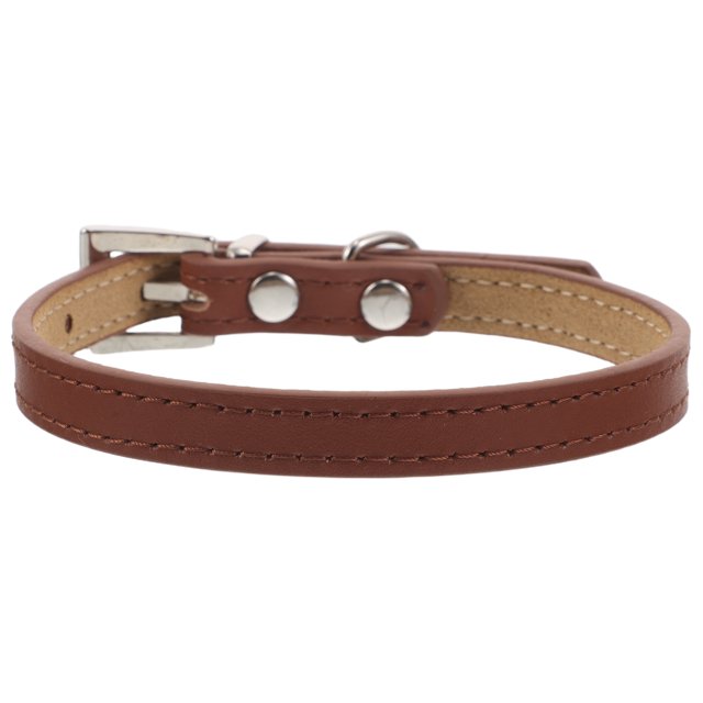 VERDANVERSE Collar Para Perro Y Ajustable En Color Café Con Cómodo Y Duradero Para Paseos