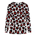 thumbnail image 5 of Chandails à Capuchon de Mode pour Femmes 2023 Mode T-shirt Imprimé Ample Manches Longues Blouse Col Rond Hauts Décontractés Chandails en Molleton Chandails à Capuchon 50 % de Rabais Liquidation Costumes Halloween/noël, 5 of 5
