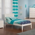 thumbnail image 1 of Leo & Lacey Madison Lit Plateforme Simple en Bois Massif, Blanc, 1 of 2