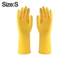 thumbnail image 2 of Latex wear-resistant dish-washing household car washing rubber waterproof kitchen gloves - S, 2 of 6