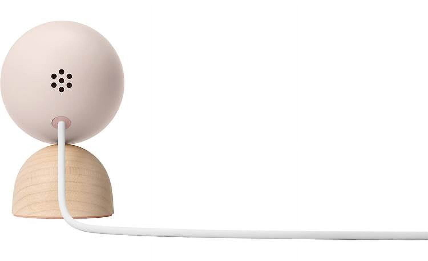 Google Nest Cam (Indoor) (Wired), 2nd Generation (Sand w/maple wood base)
