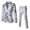 Silver, variant on Men Summer Outfits And Tux One Two Slim All Pants for Men Men's Suit Separates Tuxedo with Lapel Buttons Suit Mend Suits Modern Fit Slim Fit Stretch Mens Shiny Two Piece Open One Gold L