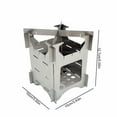 Mini Ultra Light Outdoor Stainless Steel Folding Firewood Stove