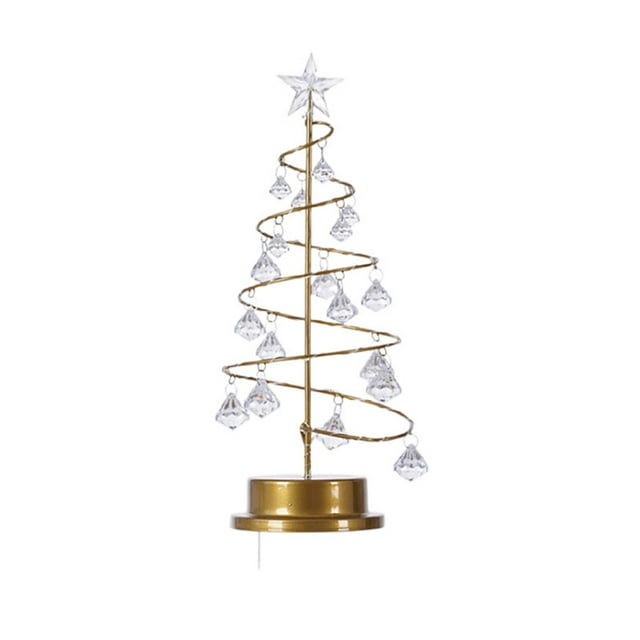 CEHVOM LED Star Crystal Diamond Christmas Tree Light Christmas Supplies Decoration Table Lamp Night Light Clearance