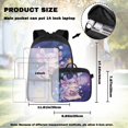 thumbnail image 4 of KUIFORTI Purple Axolotl School Bag with Lunch Bag, 4Pcs Kids Backpack Set for Teens Elementary Middle School, Boys Girls Bookbag with Pencil Bags Water Bottle Sleeve School Supplies, 4 of 7