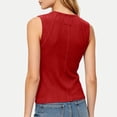 thumbnail image 5 of ITSAME Womens Ribbed Tank Tops Crewneck Sleeveless Shirts Summer Stretchy Casual Tops Red Size XL, 5 of 7