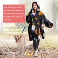 thumbnail image 4 of Wearable Oversized Blanket,Halloween Gnome Pattern Wearable Blanket Hoodie for Adults,Cozy Hooded Blankets with Super Pockets,Super Warm Fuzzy Pullover for Women & Men, 4 of 6