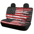 thumbnail image 2 of Pzuqiu Car Seat Covers Washable Polyester, Compatible with SUV Seats Automotive Seat, for Truck Cars, Distressed American Flag, 2 of 10