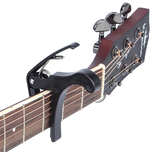 HEATSHAKING 1Pack Metal Guitar Capo for Guitar and Ukulele in Black