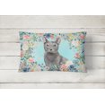 thumbnail image 2 of Carolines Treasures CK3390PW1216 Blue Russian Spring Flowers Canvas Fabric Decorative Pillow, 2 of 4