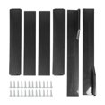 thumbnail image 2 of 6PCS Car Side Skirt Carbon Fiber Pattern 3 Section Type Side Skirts Winglets Diffusers Universal ReplacementCivic, 2 of 7