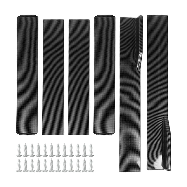 uds falda lateral del coche patrón de fibra de carbono 3 secciones tipo faldas laterales Winglets difusores reemplazo Universal para Accord 2,2 m/7,2 pies